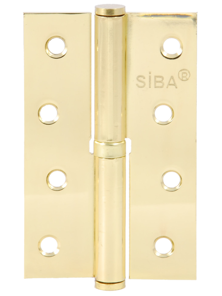 SIBA Завіса сталева 125 мм 1BB полірована латунь BP, ліва