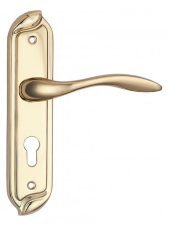 SIBA Ручка дверна VENICE на планці PZ - 62 мм темне золото (90 90)