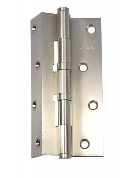 SIBA Завіса латунна кутова універсальна 125 мм 2BB матовий нікель SN